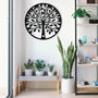 Wallity Sadi Escultura de pared de metal Negra